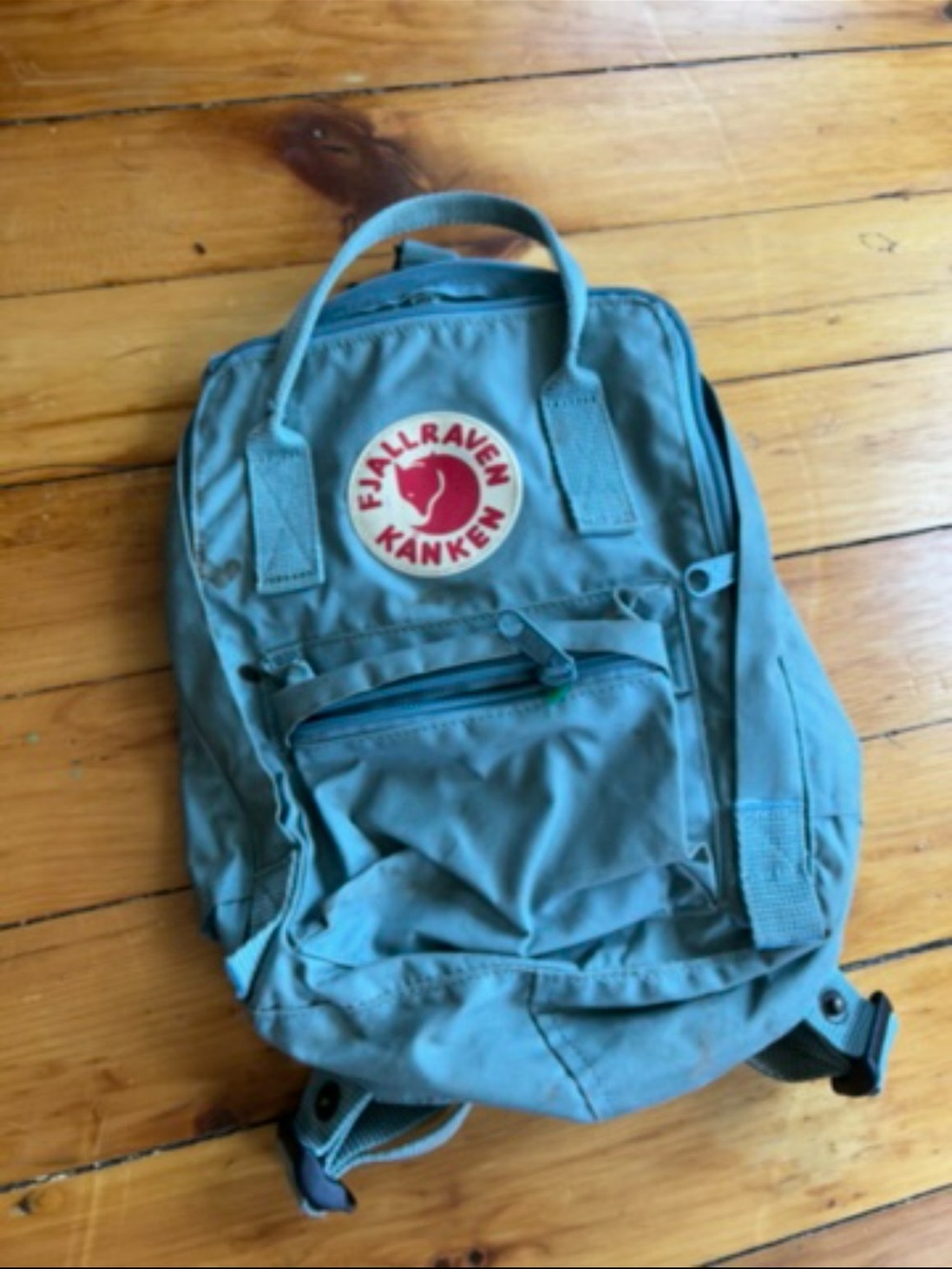 Fjallraven Kånken Teal Backpack - Classic Bag stained